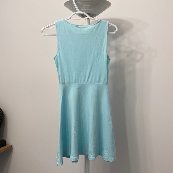 Aritzia Talula Kanda light teal fit and flare mini dress size XS - Picture 3 of 5